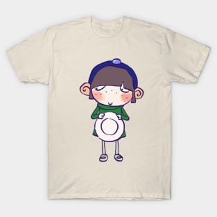 sarah and duck plate girl / children's cartoon T-Shirt